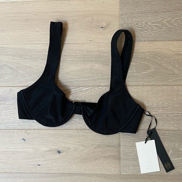 Revolve House of Harlow x Sofia Richie Black Bikini Top - Picture 4 of 6